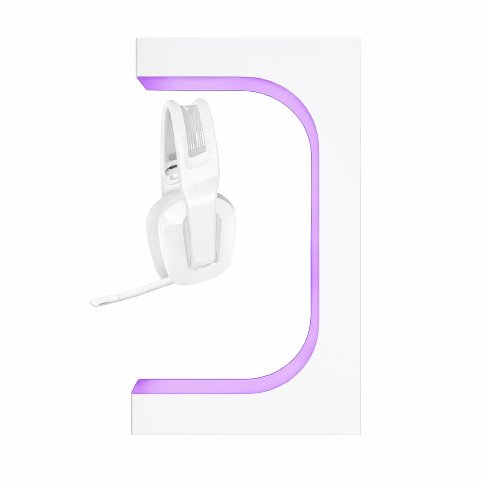 Magnetic Levitation Headset Display Stand – RGB Lighting