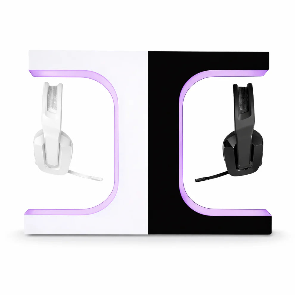 Magnetic Levitation Headset Display Stand – RGB Lighting